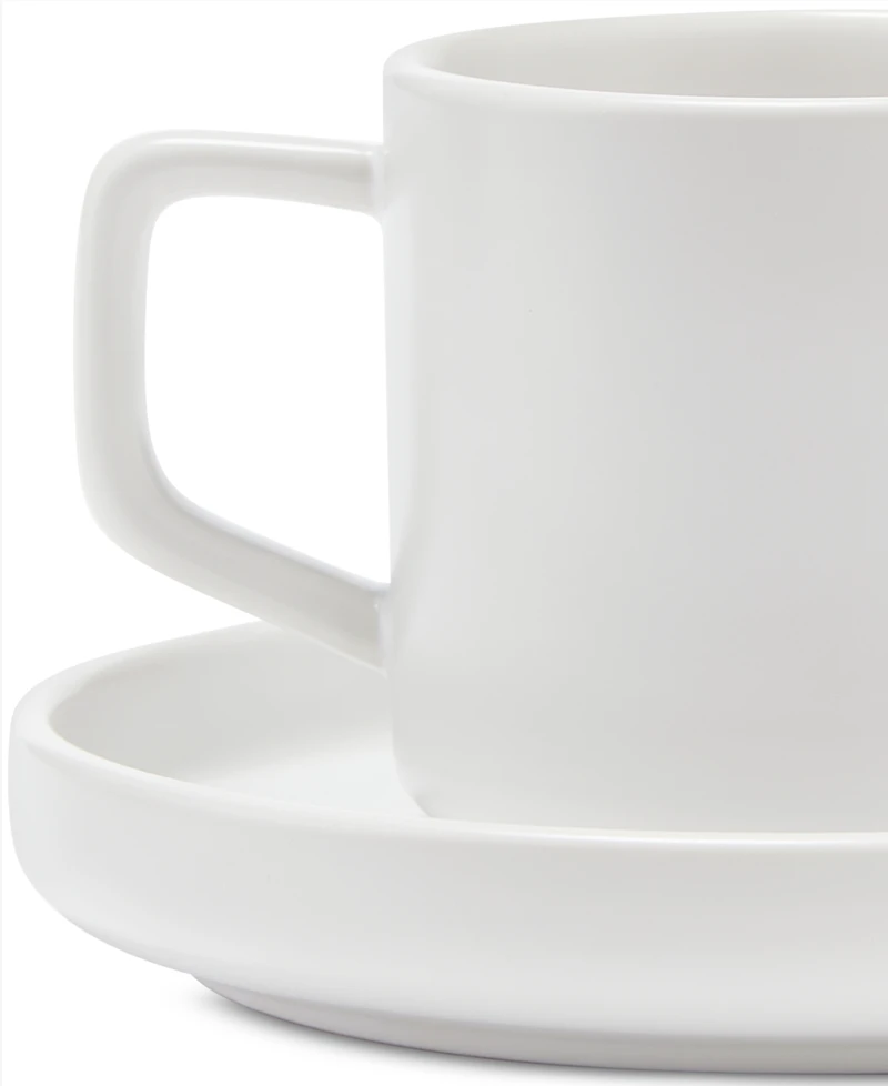 The Cellar Whiteware Espresso Cup & Saucer Set, Service for 4, Macy's Exclusive