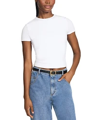 Steve Madden Textured Faux-Leather Belts, Set of 3