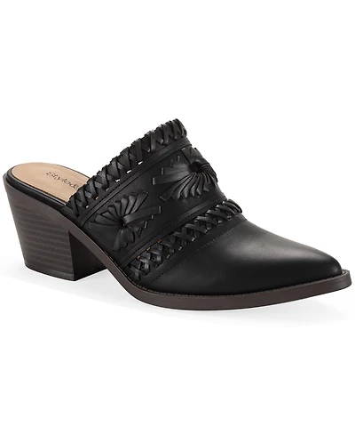 Style & Co Women's Lucyy Stitch Detail Block Heel Mules, Exclusively at Macy's