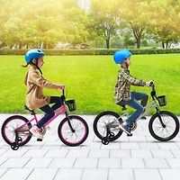 Kids Bike with Adjustable Seat and Transparent Chain Cover