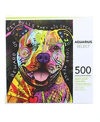 Dean Russo Beware Pit Bull 500 Piece Jigsaw Puzzle