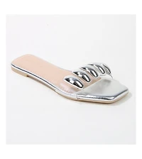 Kiki Embellished Cleat Strap Slides