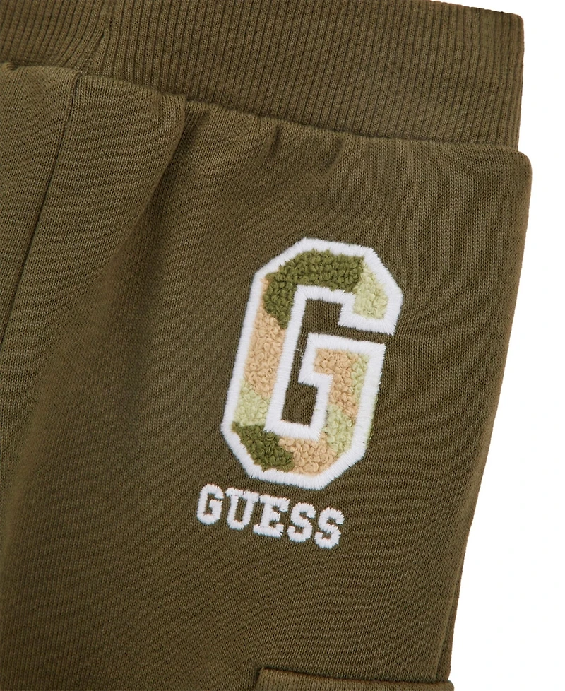 Guess Baby Boys 2-Piece Long Sleeve T-Shirt and Cargo Jogger Set