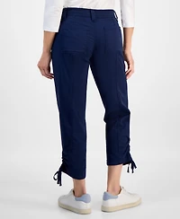 Style & Co Petite Mid-Rise Tie-Hem Capri Pants, Exclusively at Macy's