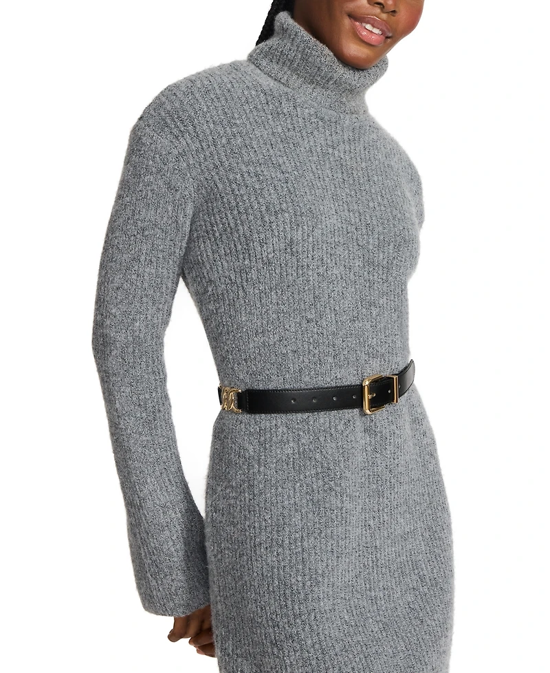 Steve Madden 1.18" Smooth Faux-Leather Belt