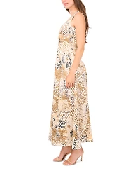 1.state Women's Sleeveless Chiffon Maxi Dress