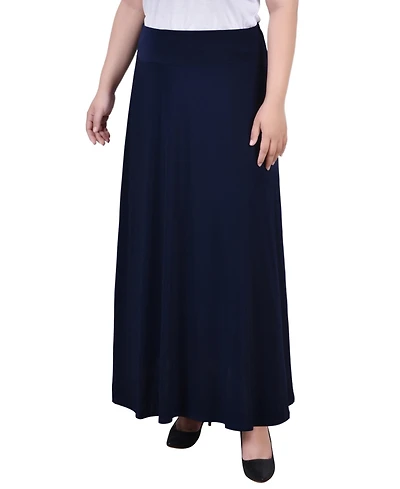Ny Collection Plus Wide Yoked Maxi Skirt