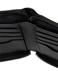 Calvin Klein Men's Rfid Overlapping Saffiano Zip Around Wallet