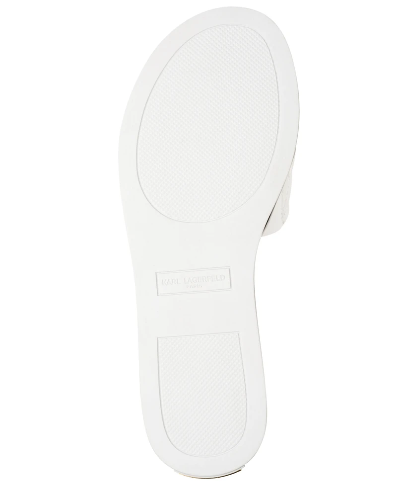 Karl Lagerfeld Paris Women's Carenza Studded Slide Sandals