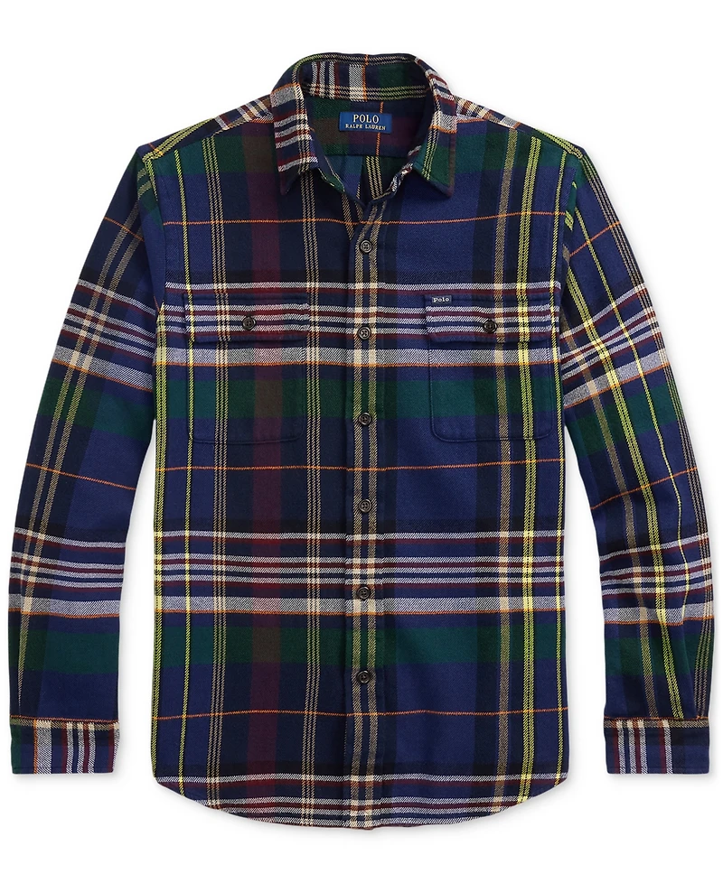 Polo Ralph Lauren Men's Classic Plaid Brushed Flannel Workshirt