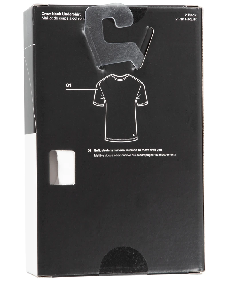 Jordan Big Boys Flight Base T-shirt, Pack of 2
