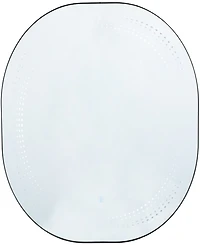 Rosemary Lane Glass 31" Led Wall Mirror with Radial Pattern