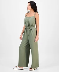 And Now This Petite Sleeveless Cinch-Waist Jumpsuit, Exclusively at Macy's