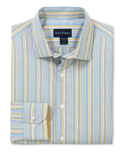 Scott Barber Men's Stretch Stripe, Multi Color