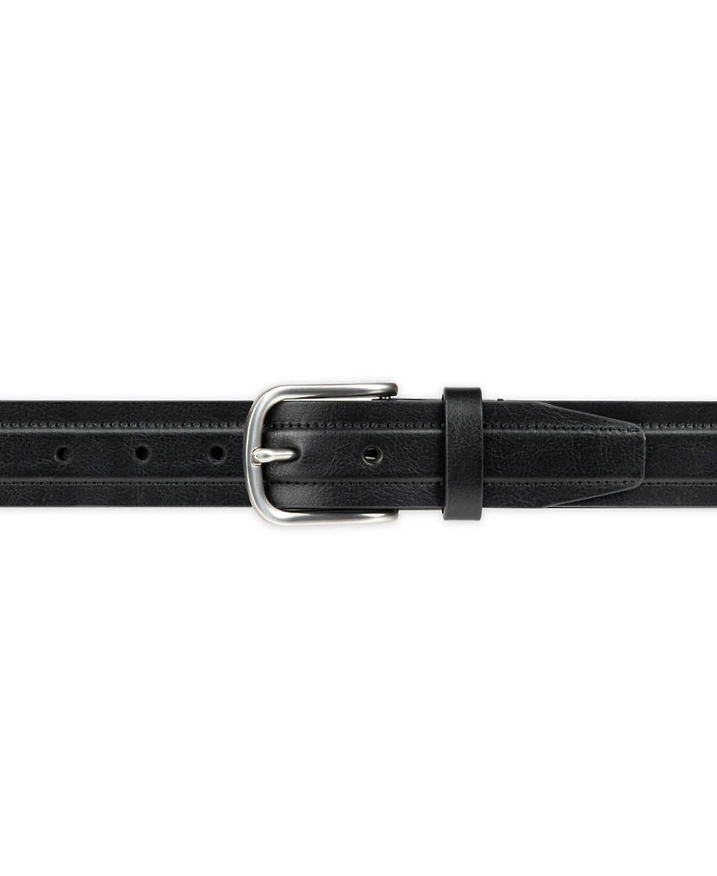 Club Room Men's Cut Edge Trapunto Stitched Casual Belt