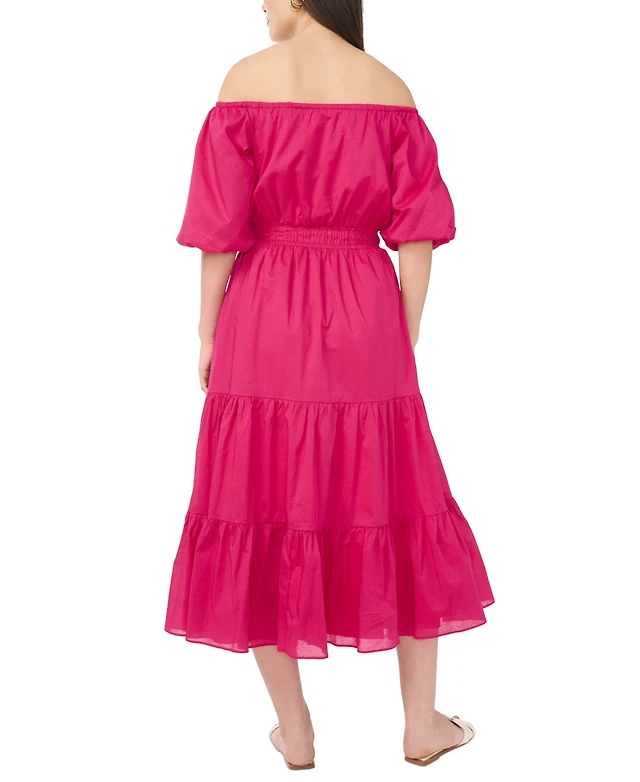 Abercrombie & Fitch Emerson Off-The-Shoulder Drama Maxi Dress | MainPlace  Mall