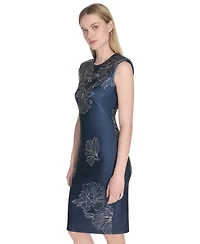 Calvin Klein Women's Sleeveless Scuba Sheath Dress