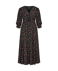 City Chic Plus Jolene Print Maxi Dress