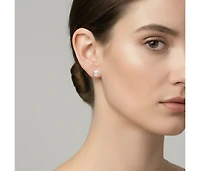 Sterling Silver Faux Pearl Studs