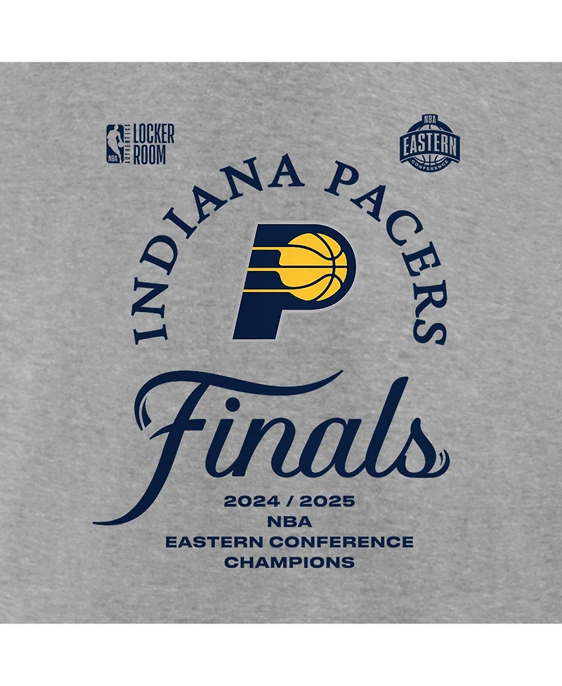 Fanatics Men's Steel Indiana Pacers 2025 Nba Eastern Conference Champions Locker Room T-Shirt