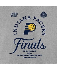 Fanatics Men's Steel Indiana Pacers 2025 Nba Eastern Conference Champions Locker Room T-Shirt