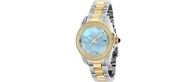 Invicta Women's Angel Quartz 3 Hand Light Blue Dial Watch