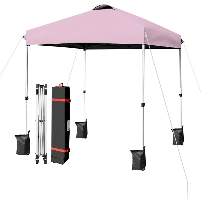 Outdoor Pop-up Canopy Tent with Roller Bag for Easy Transport and Setup