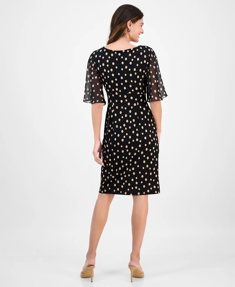 Connected Women's Butterfly-Sleeve Sheath Dress