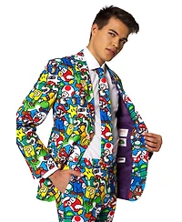 Opposuits Men's Super Mario Licensed Suit