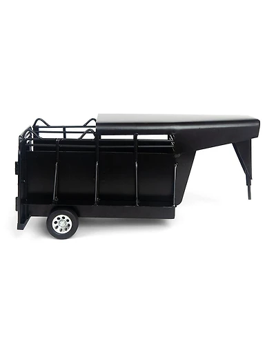 1/16 Little Buster Toys Black Gooseneck Half Top Trailer