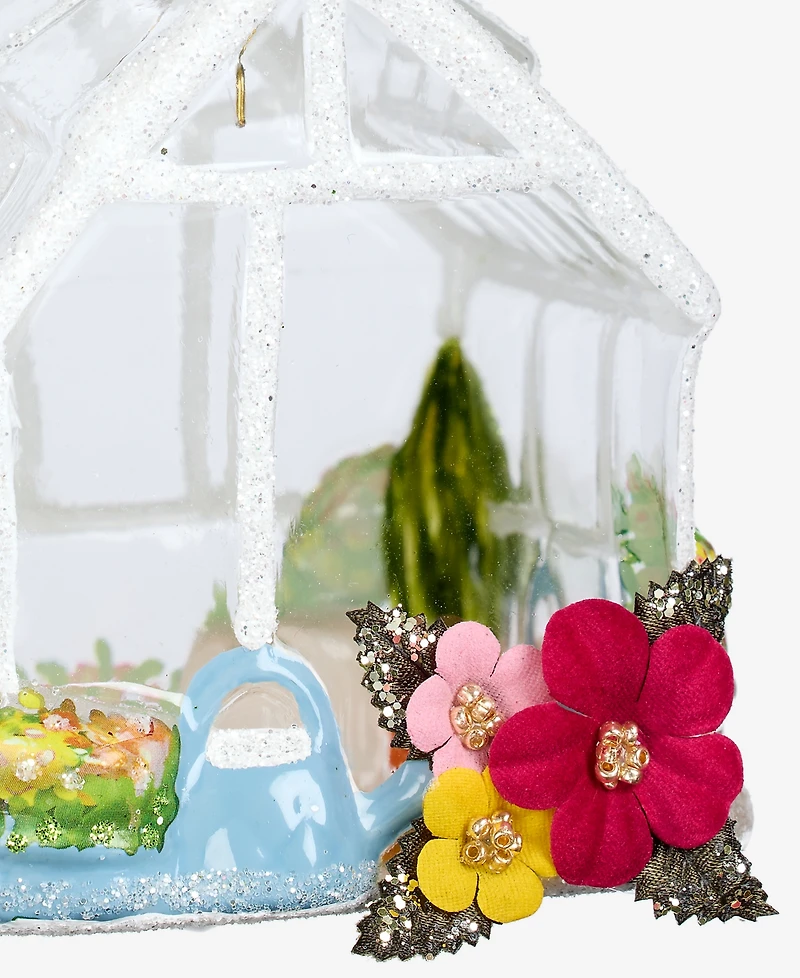 Holiday Lane Eclectic Charm Glass Greenhouse Ornament, Macy's Exclusive