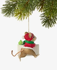 Holiday Lane Holiday Mouse Post Card Ornament, Macy's Exclusive