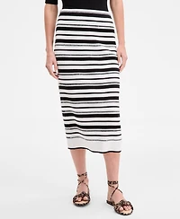 On 34th Women's Striped Sweater Maxi Skirt, Exclusively at Macy's