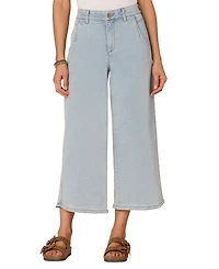 Democracy Women's AbSolution Skyrise Cropped Wide-Leg Jeans