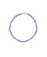 The Lovery Amethyst Bead Bracelet 14k Gold