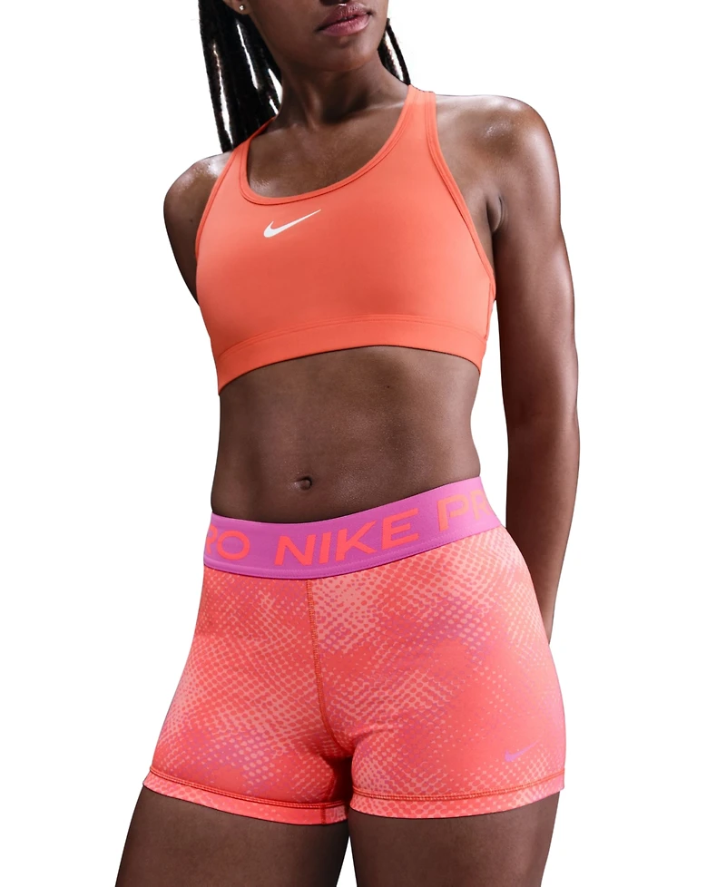 Nike Pro Women's Printed Dri-fit Mid-Rise 3" Shorts