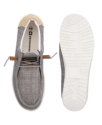 Alpine Swiss Men's Flynn Boat Shoes Lightweight Slip-On Loafers Moc Toe Sailing Deck Shoes Breathable Summer Travel Shoes Light Enough to Float