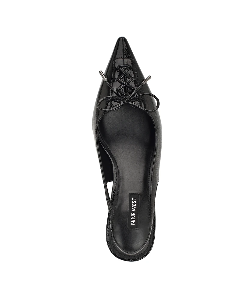 Nine West Women's Anora Lace-Up Slingback Pumps