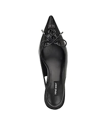 Nine West Women's Anora Lace-Up Slingback Pumps