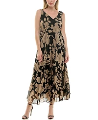 Taylor Women's Sleeveless Chiffon A-Line Dress