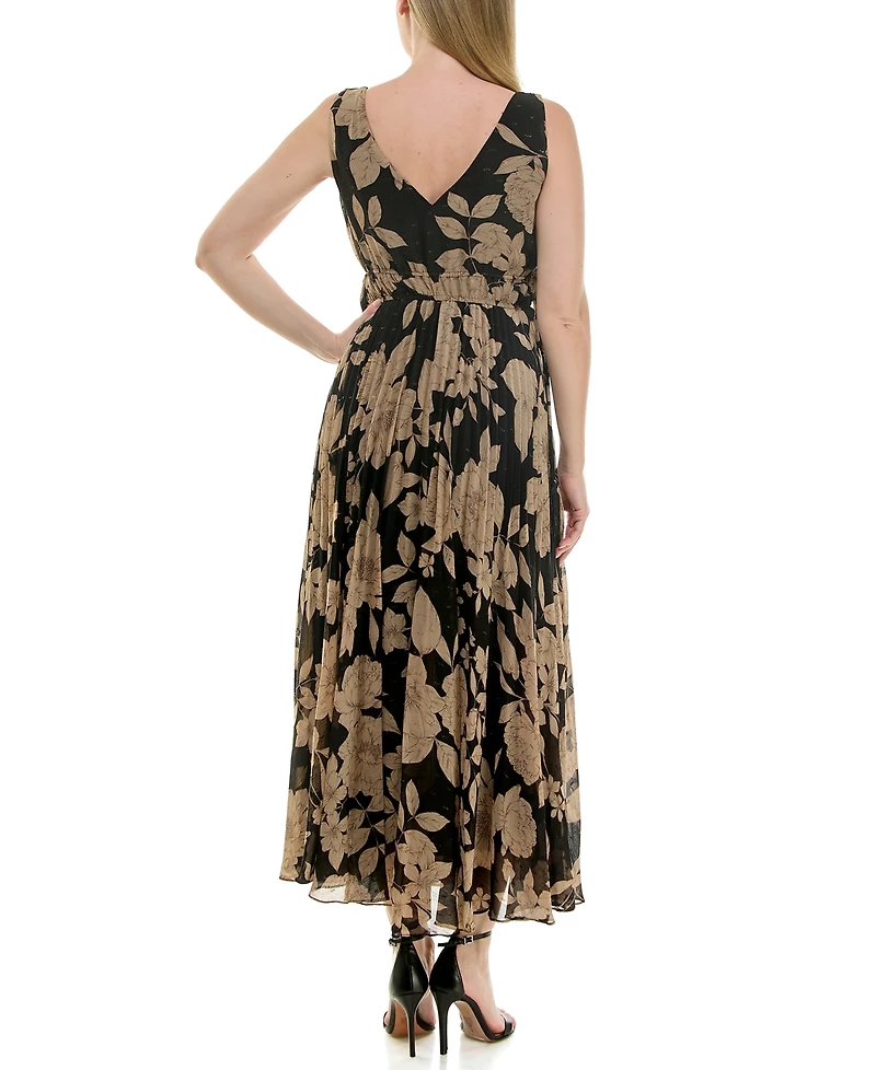Taylor Women's Sleeveless Chiffon A-Line Dress
