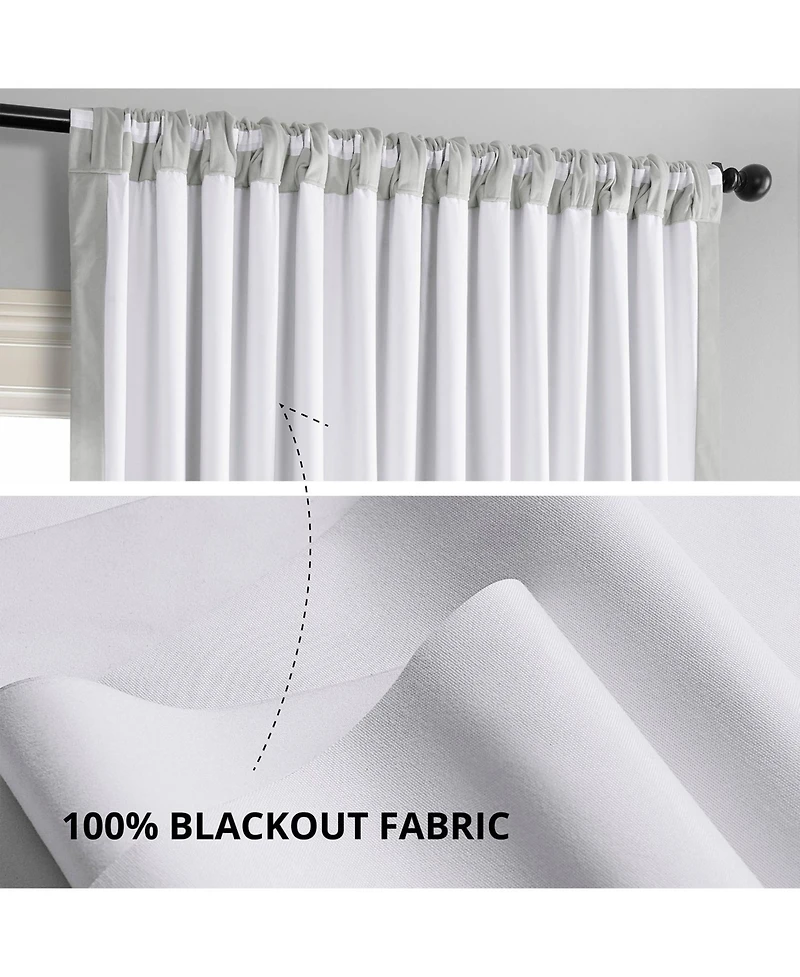 Exclusive Fabrics & Furnishings Signature Blackout Extra Wide Velvet Panel