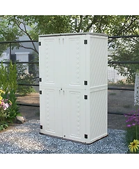 Mondawe American Style 2-Tier Outdoor Storage Cabinet