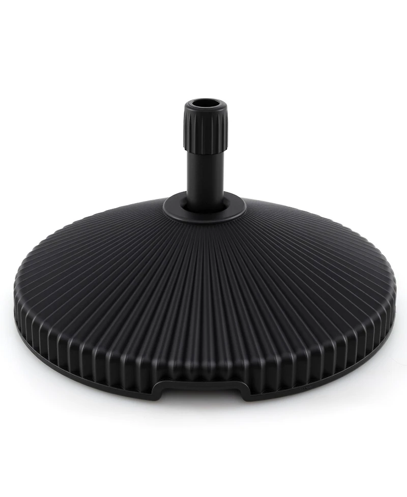 Water and Sand Filled Outdoor Umbrella Stand with Shell Texture and 3 Coupler Sizes