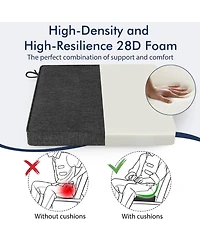Outdoor Chair Cushion Set of 2 Waterproof Fade-Resistant Olefin Seat Cushions