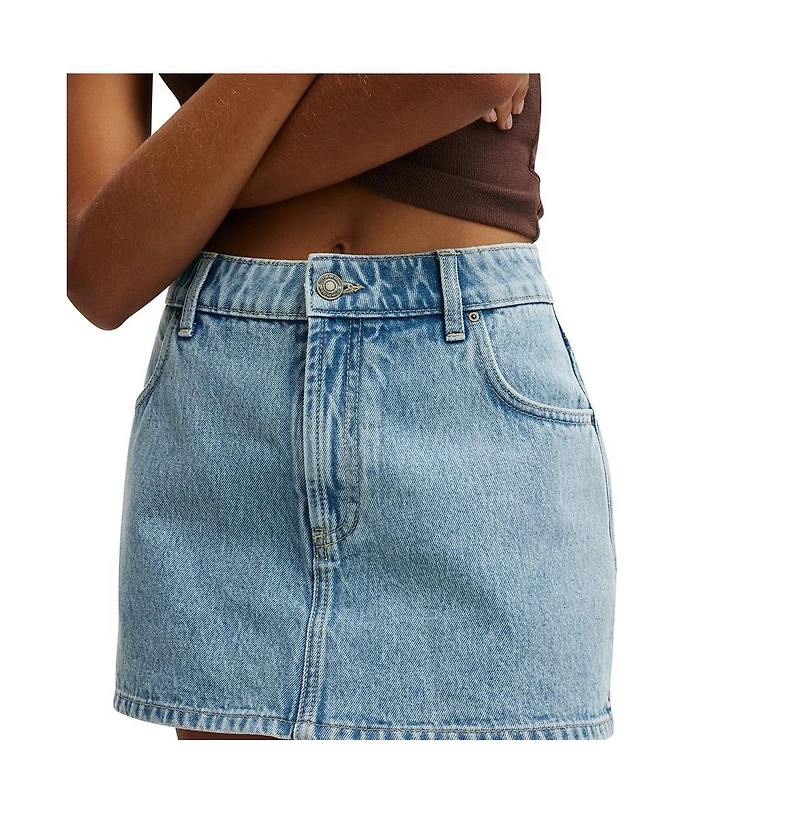 Cotton On Women's Mini Denim Skort