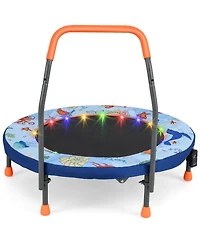 Mini Trampoline Folding Small Rebounder for Kids with Lights