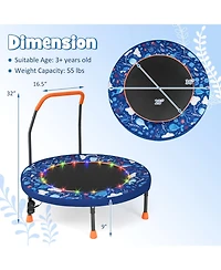 Mini Trampoline Folding Small Rebounder for Kids with Lights