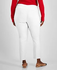 Jm Collection Plus Pull-On Cambridge Pants