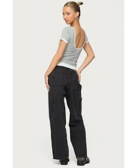 Edikted Women's Julietta Contrast Layered T Shirt